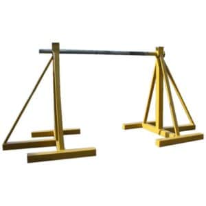 Yellow Cable Handler Drum Jacks